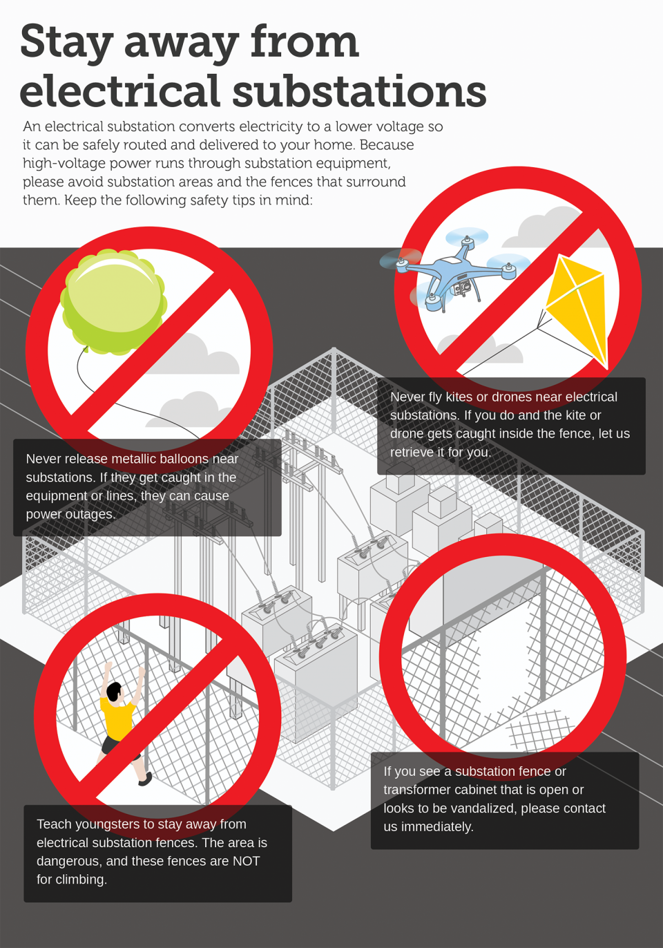 Stay away from electrical substations - Indiana Connection