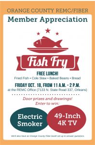 Orange County REMC Fish Fry Ad