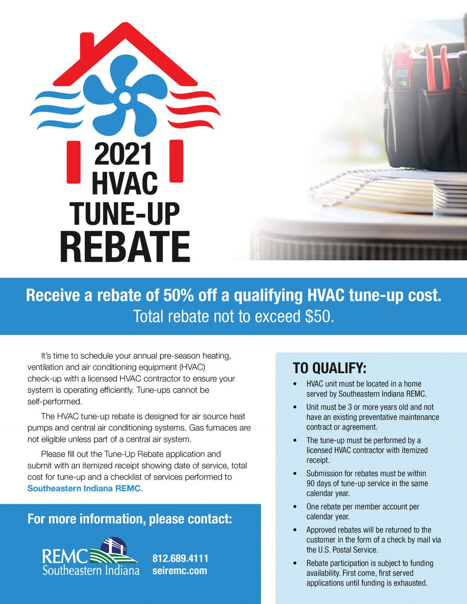 HVAC Tune-Up Rebate - Indiana Connection