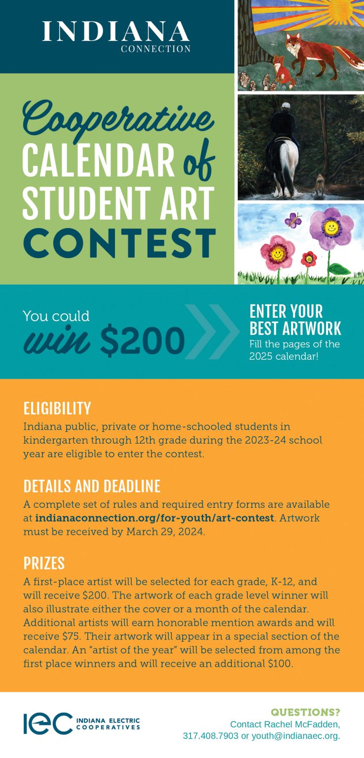 Calling young artists! Enter the calendar art contest. - Indiana Connection