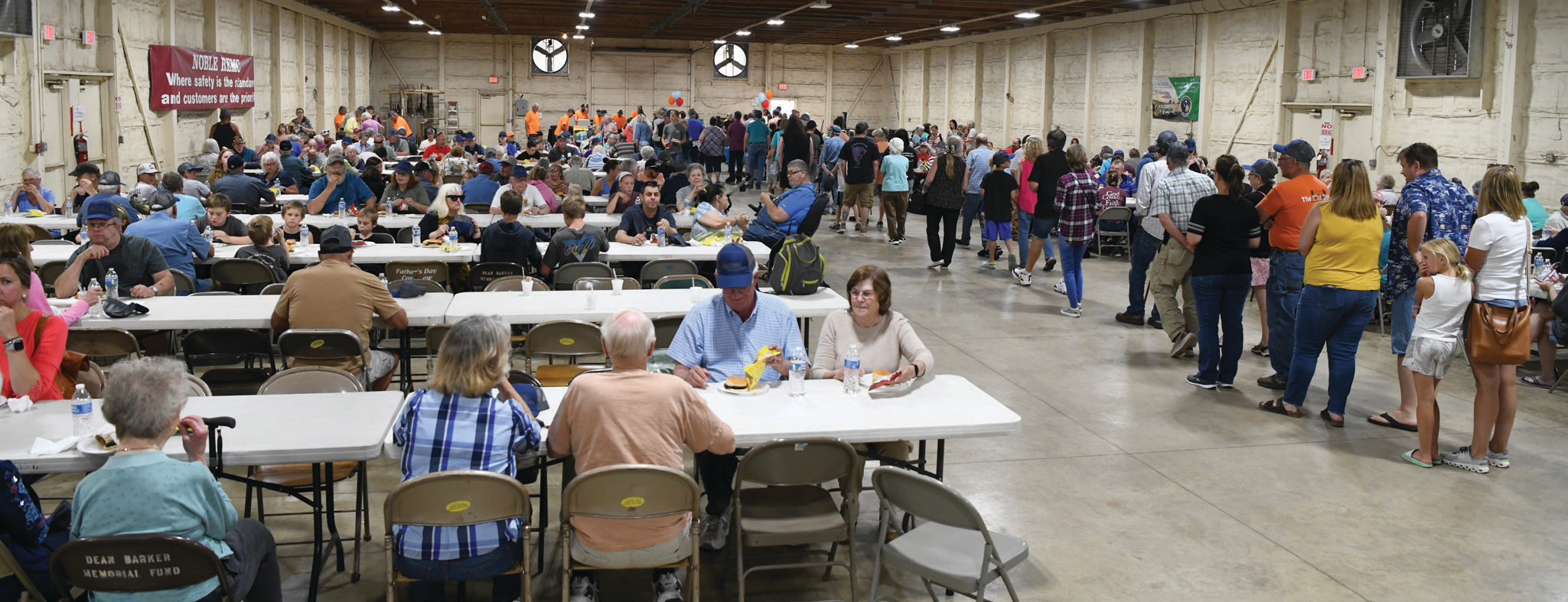 Nearly 1,100 people attended the event, which included a free porkburger meal, soft serve ice cream, and family friendly activities throughout the fairgrounds.