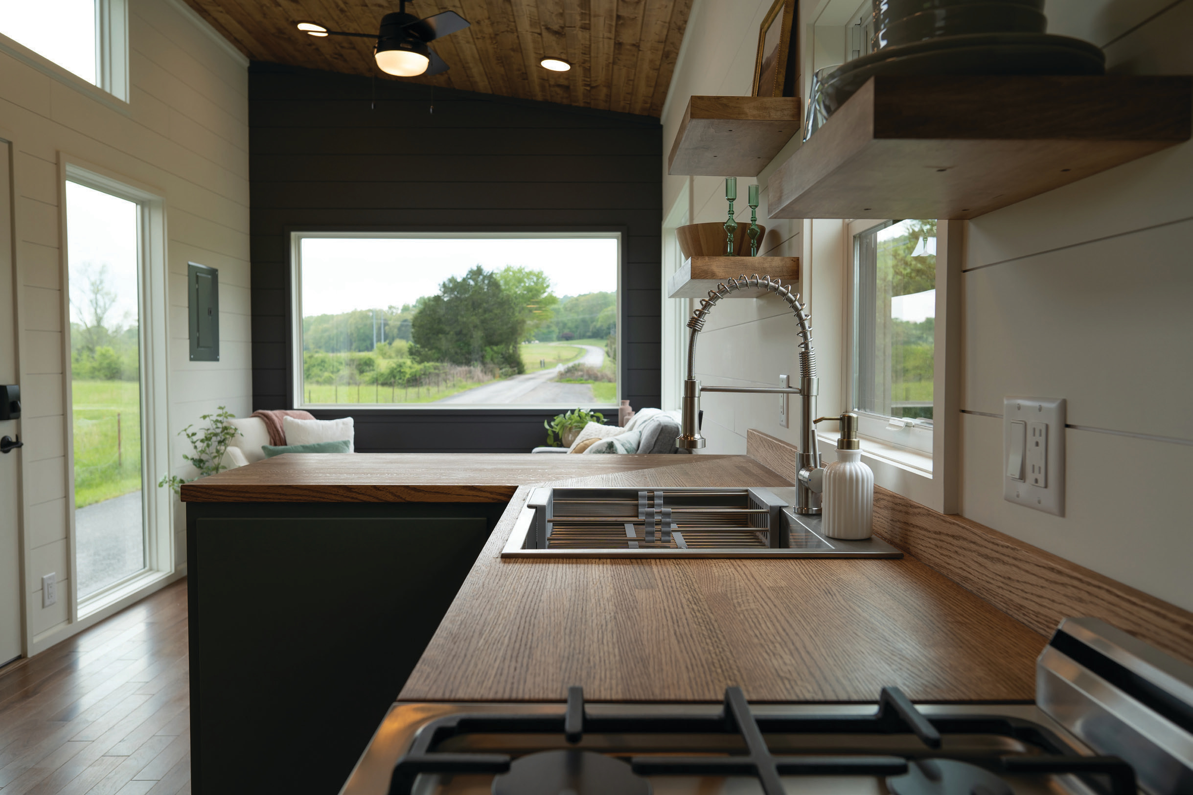 Kitchen of a tiny home