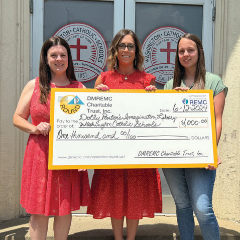 
Ashley Crane, teacher and Dolly Parton’s Imagination Library coordinator; Sara Voges, director of marketing; and Becca Hollaway