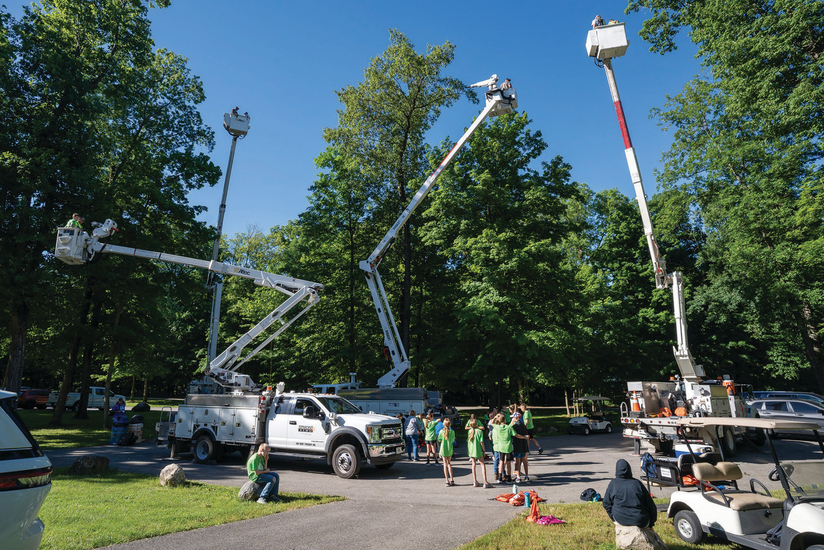 Camp Kilowatt Bucket Truck Rides