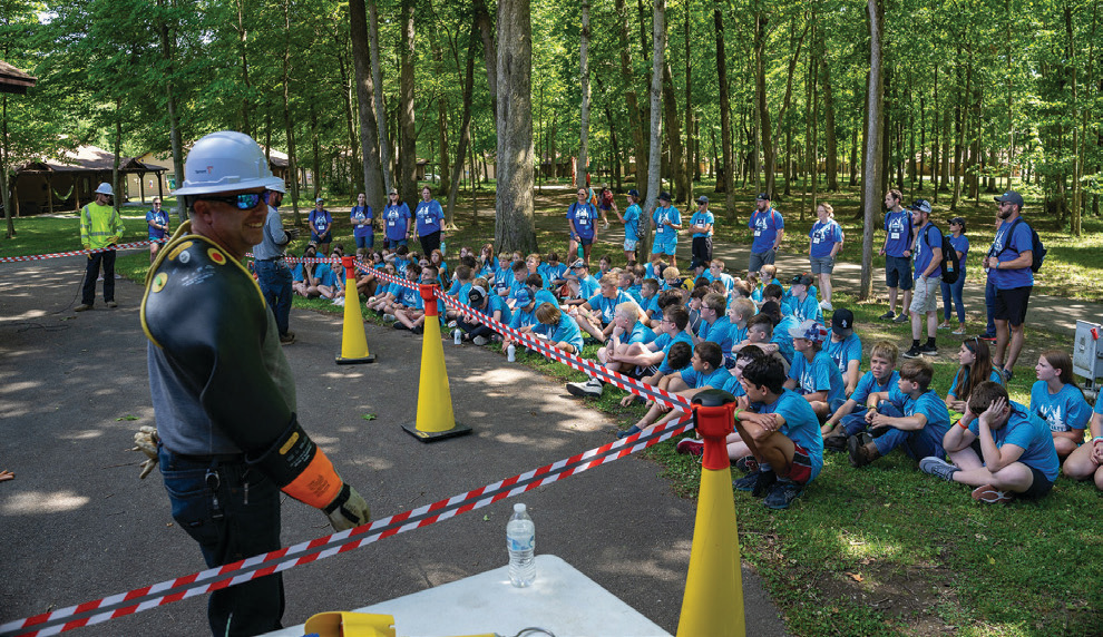 Camp Kilowatt safety demonstration