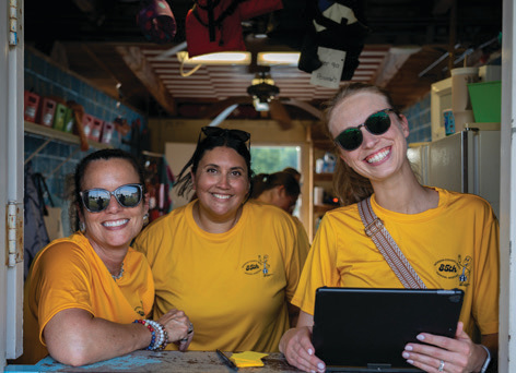 Jackson County REMC employees at pool part