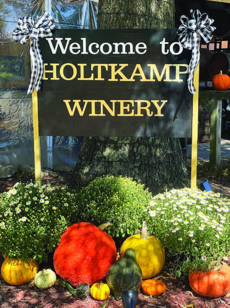 Holtkamp Winery sign