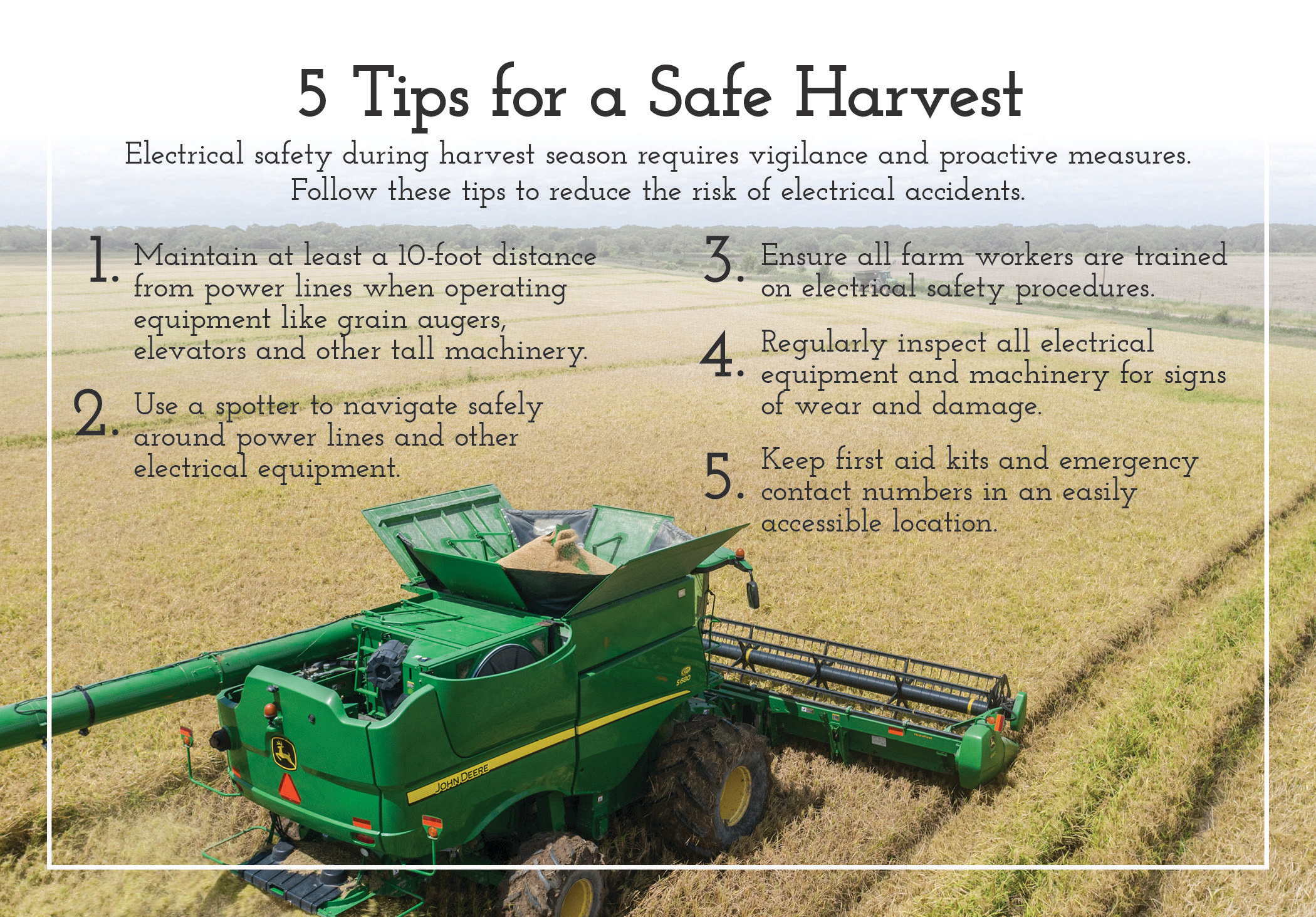 Safe harvest graphic