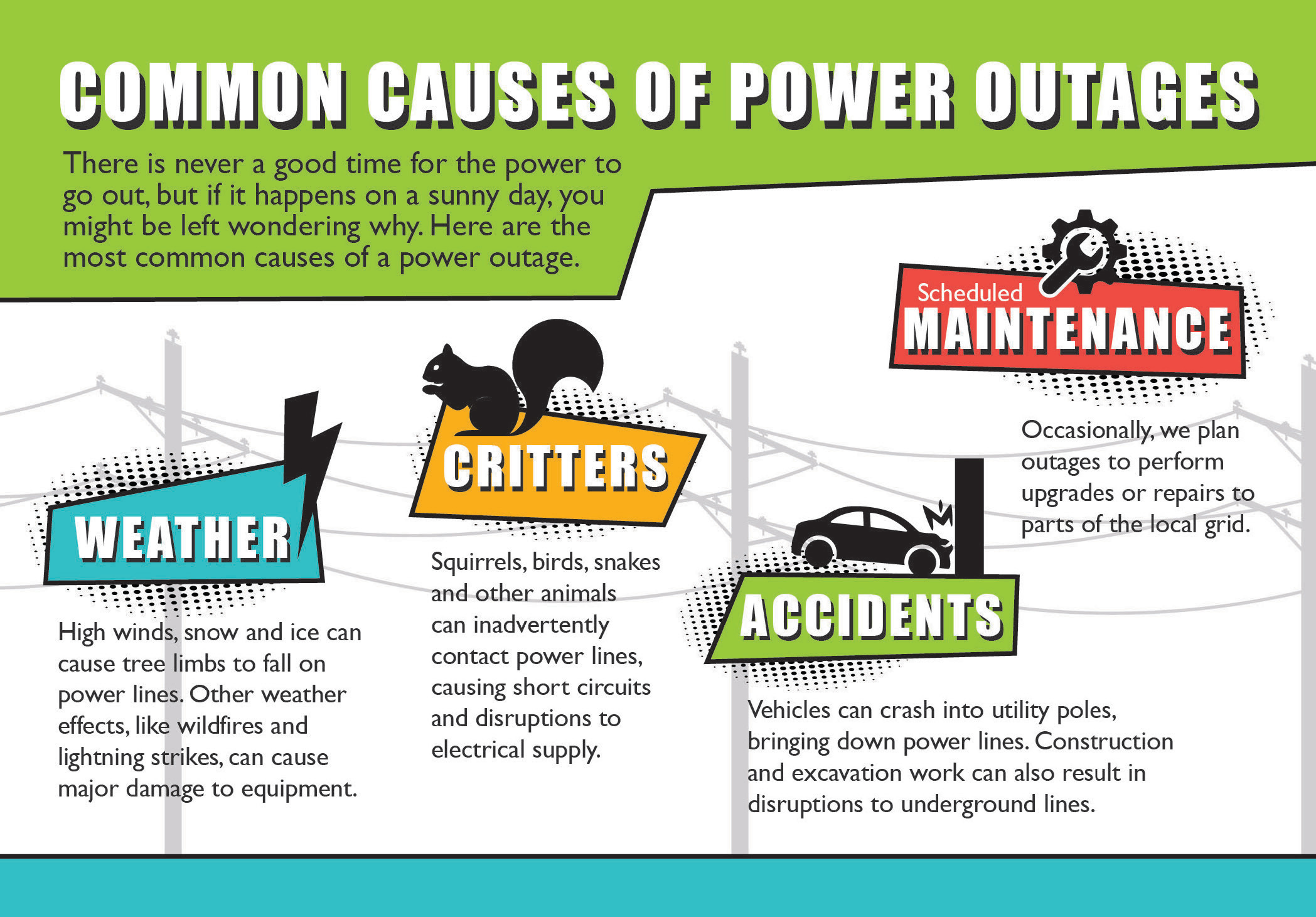 Power outage infographic