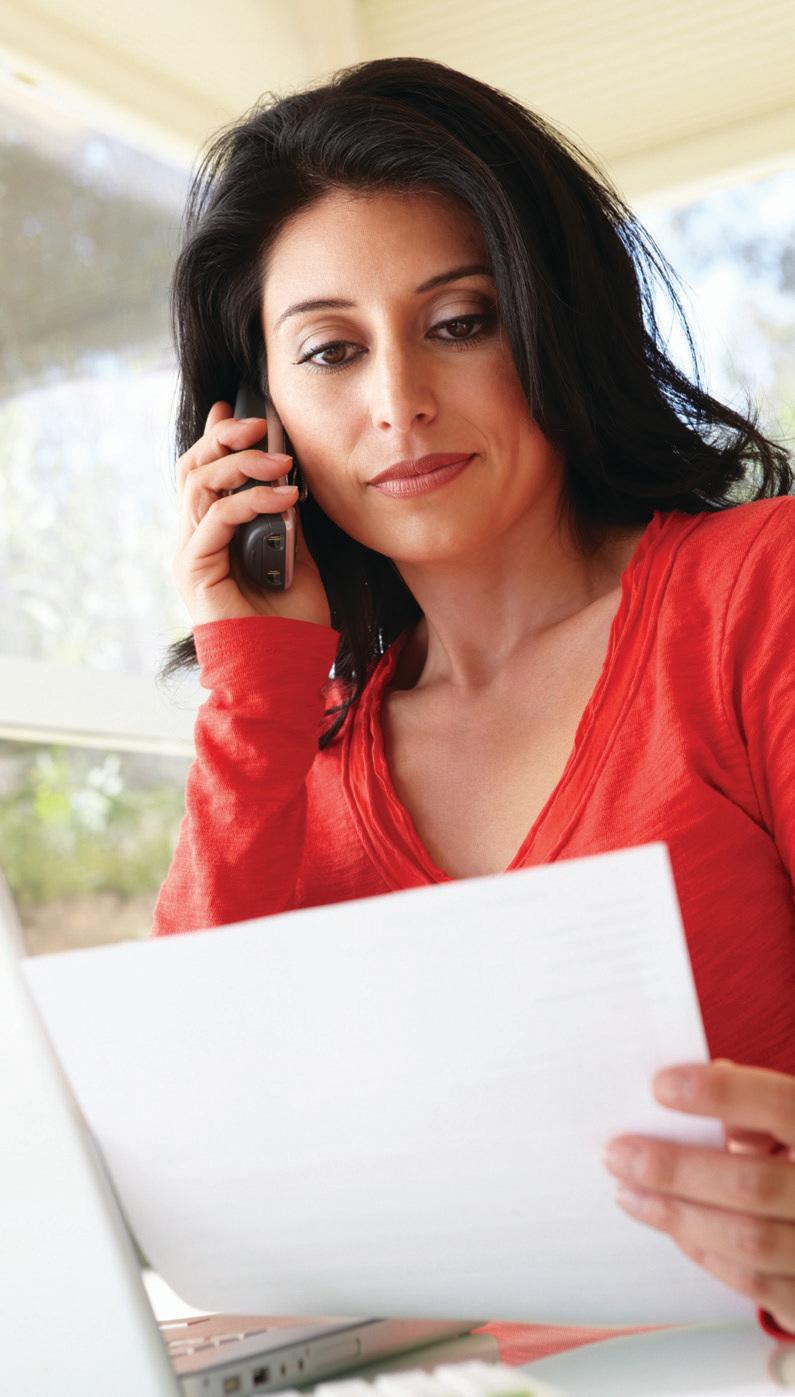 Woman on phone