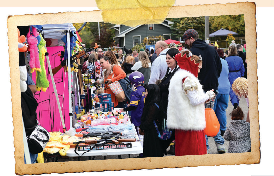 People shopping at Irvington Halloween Festival