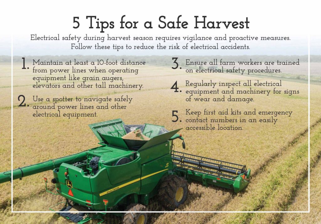 Safe harvest infographic