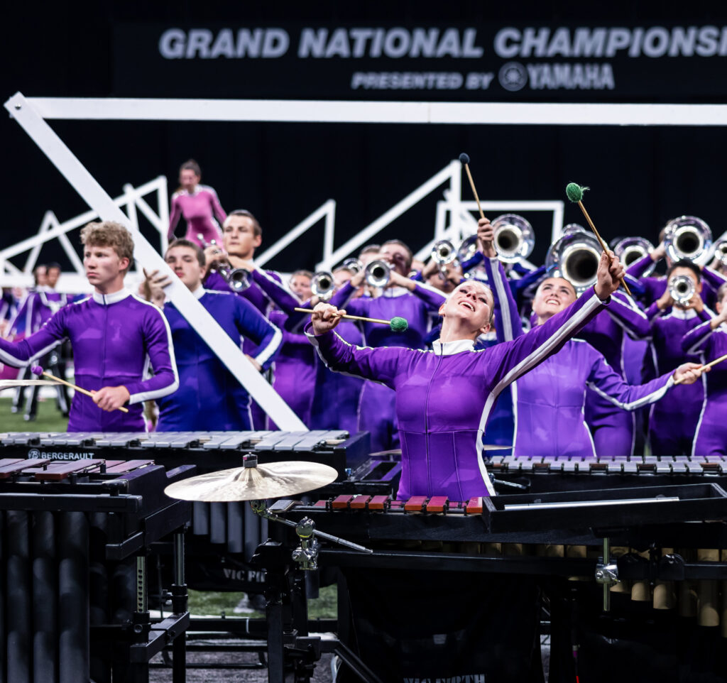 Band competing at Bands of America