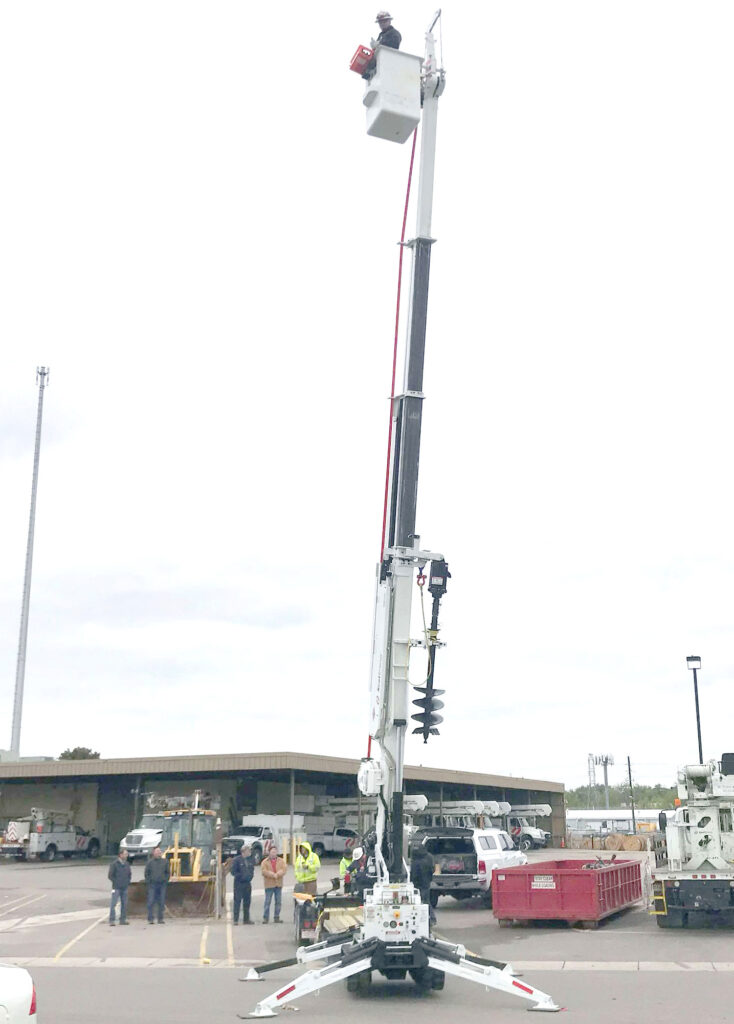 S.D.P. Manufacturing specializes in equipment to set poles, dig, and haul.