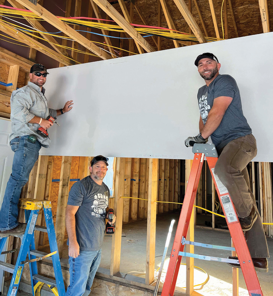 Boone volunteers at Habitat 2