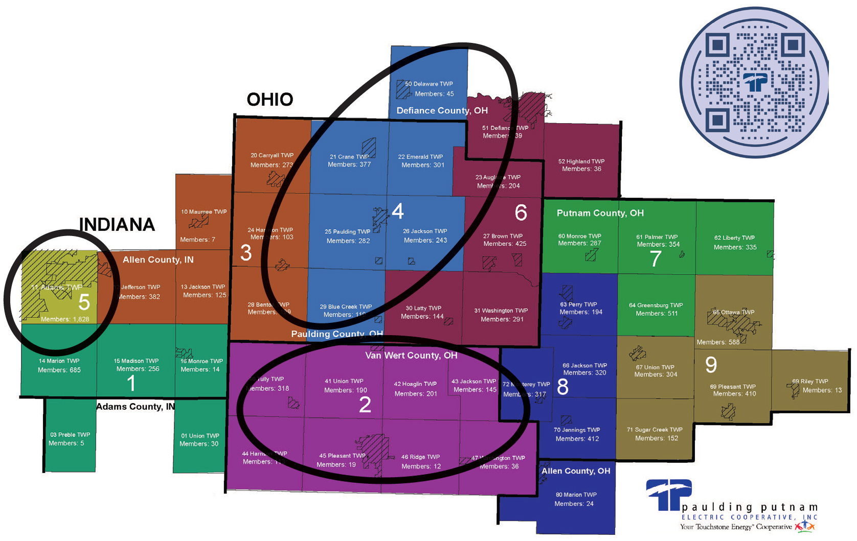 PPEC territory map