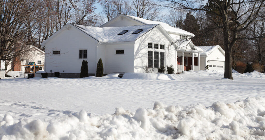 Winter home scene