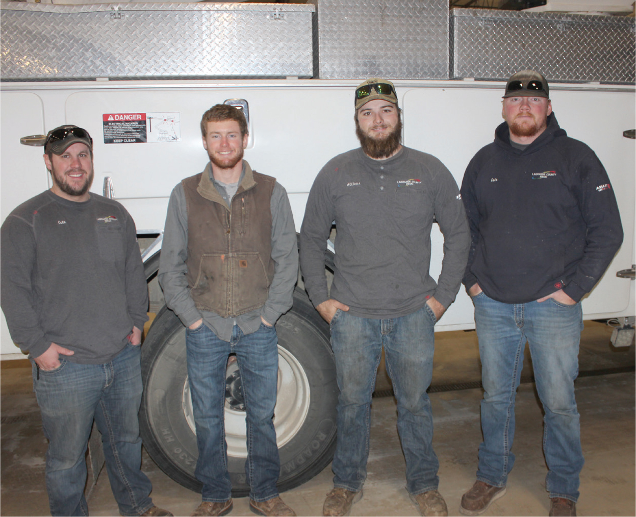 All four REAP participants began their co-op careers on our right-of-way crew: Cole Howe (2018), Owen Bowersox (2020), Atticus Klopfenstein (2019), and Cole Harmes (2021).