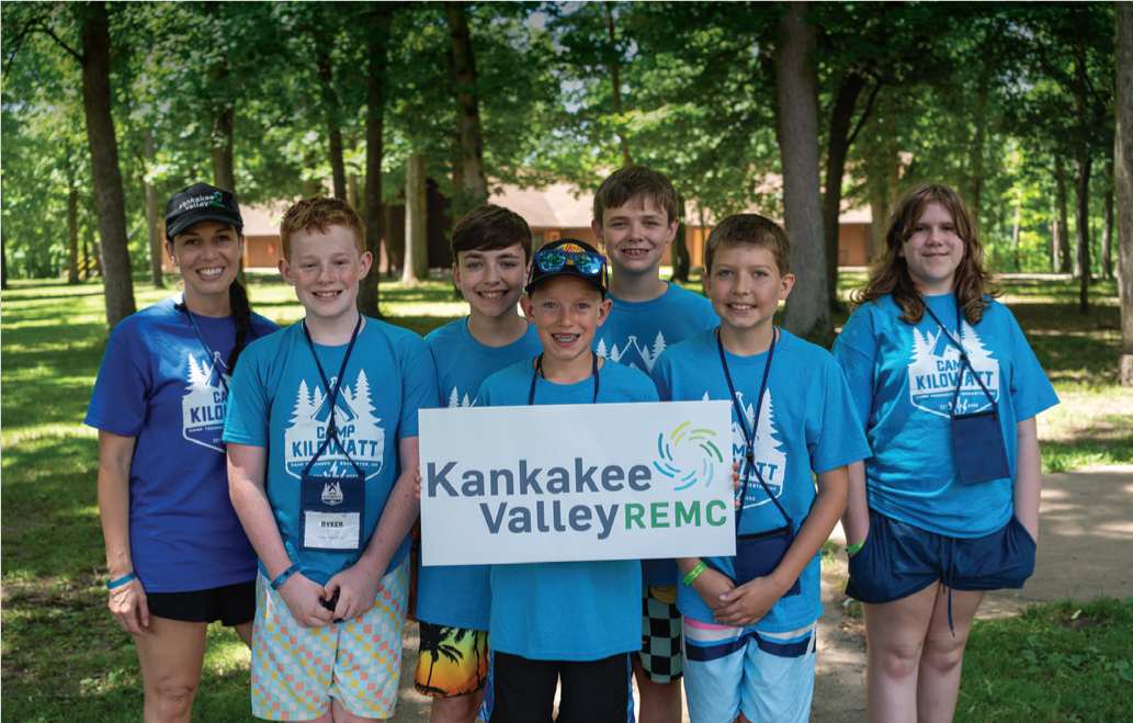 KV REMC sponsored six attendees for the 2024 Camp Kilowatt.